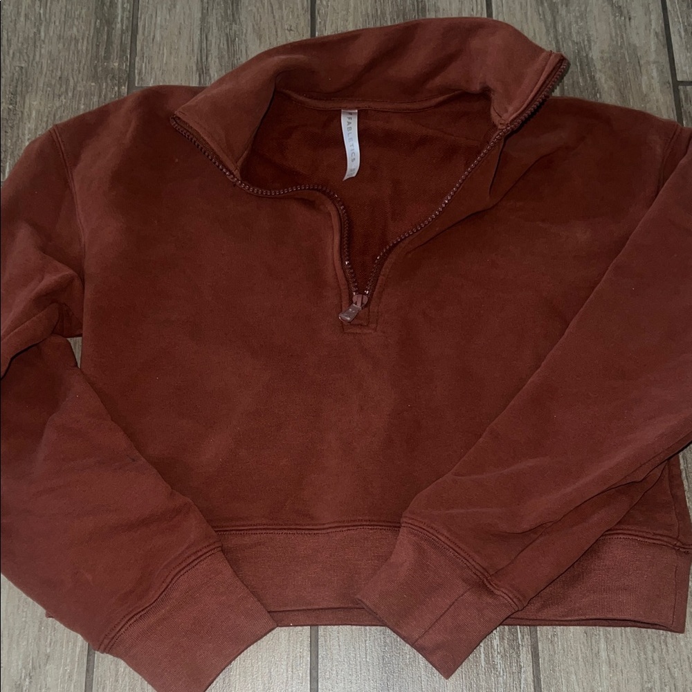 Fabletics Half-Zip Cropped Sweater